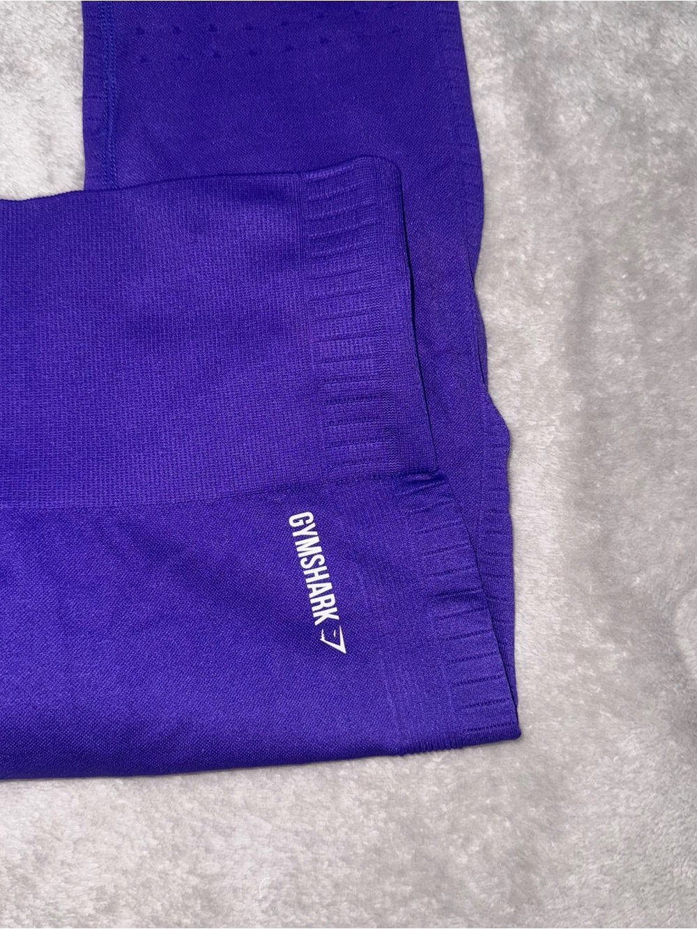 Gymshark Energy+ Purple Seamless High-Waist Leggings with Laser Cut Detail - Picture 3 of 6